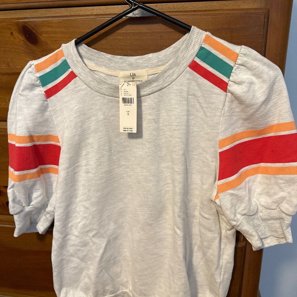 Brand new Anthropology light heather grey Tshirt